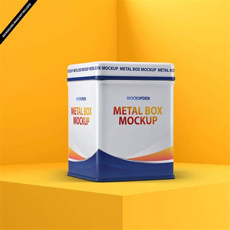 Metal Box Mockup Images 